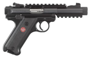 Ruger Mark IV Tactical .22 LR 4.4 Inch Threaded Barrel Adjustable Rear Sight Top/Bottom Picatinny Rail Checkered Natural Angle Grip 10 Round Ruger 3 Ruger Mark IV Tactical .22 LR 4.4 Inch Threaded Barrel Adjustable Rear Sight Top/Bottom Picatinny Rail Checkered Natural Angle Grip 10 Round