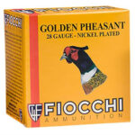Fiocchi Golden Pheasant 28 Ga, 2-3/4", #6 Nickel Plated Lead, 7/8oz, 25rd Box Fiocchi Ammunition 2 Fiocchi Golden Pheasant 28 Ga
