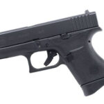 Glock, 43, Semi-automatic Pistol, Double Action Only, Compact, 9mm, 3.25" Barrel, Polymer Frame, Matte Finish, 6Rd, Fired Case, Fixed Sights Glock 1 Glock