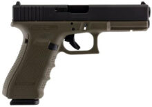 Glock G17 Gen4 MOS 9mm, 4.48", 17rd, FS, Olive Drab Green Frame Glock 3 Glock G17 Gen4 MOS 9mm