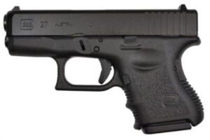 Glock G27 Standard 40 S&W 3.46" Barrel, FS Poly Grip/Frame Black, 9rd Glock 3 Glock G27 Standard 40 S&W 3.46" Barrel