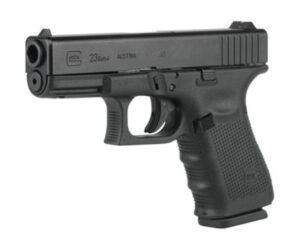 Glock, 23 Gen4, Compact, 40S&W, 4.02" Barrel, Polymer Frame, Matte Finish, Fixed Sights, 13rd, 3 Magazines Glock 3 Glock