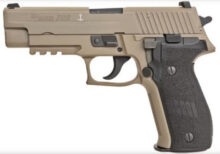 Sig P226 MK-25 Desert 9mm 4.4" Barrel Siglite Night Sights Flat Dark Earth Black Grips 15rd Mag