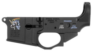 Spikes Lower Snowflake Receiver, Multi-Caliber, Black Hardcoat Anodized Spikes Tactical 3 Spikes Lower Snowflake Receiver