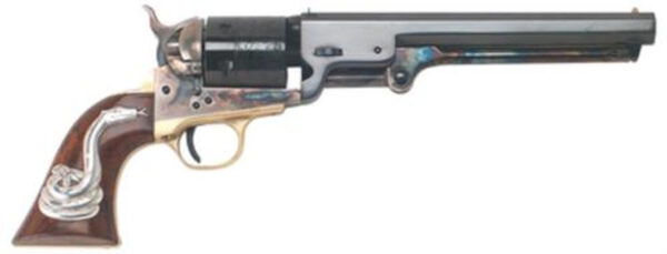 Cimarron Man With No Name Conversion .38 Spl 7.5" Barrel Standard Blue Finish Snake Grip Inlay Cimarron Man With No Name Conversion .38 Spl 7.5" Barrel Standard Blue Finish Snake Grip Inlay