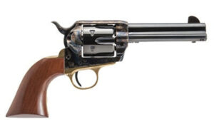 Cimarron Pistolero Revolver, Single Action, 357 Mag/38 Special, 4.75" Barrel, Steel Frame, Black, Walnut Grips, 6Rd PPP357 Cimarron Firearms 3 Cimarron Pistolero Revolver