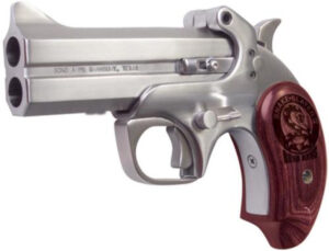 Bond Arms Snake Slayer IV .45 Colt/410 4.25" Barrel SS Satin Finish Extended Rosewood Grips 2 Shot Bond Arms 3 Bond Arms Snake Slayer IV .45 Colt/410 4.25" Barrel SS Satin Finish Extended Rosewood Grips 2 Shot