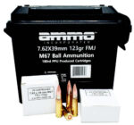 Ammo Inc M67 Ball Ammunition 7.62x39, 123gr, Full Metal Jacket, 180rd Box 3 Ammo Inc M67 Ball Ammunition 7.62x39