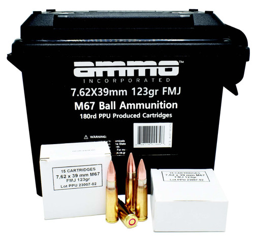 Ammo Inc M67 Ball Ammunition 7.62x39 Ammo Inc M67 Ball Ammunition 7.62x39
