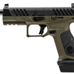 Beretta APX A1 Tactical 9mm, 4.8" Threaded Barrel, Olive Drab Green Frame, Black Slide/Grip, 21rd Beretta 2 Beretta APX A1 Tactical 9mm