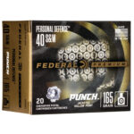 Federal Premium, Punch, 40 S&W, 165gr, Jacketed Hollow Point, 20rd Box Federal Ammunition 3 Federal Premium
