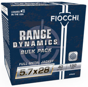 Fiocchi Range Dynamics 5.7x28mm 41gr, FMJ, 150Bx/3Cs Fiocchi Ammunition 3 Fiocchi Range Dynamics 5.7x28mm 41gr