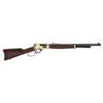 Henry Brass 45-70, 22" Blued Octagon Barrel, Side Gate, American Walnut, 4rd Henry Repeating Arms 3 Henry Brass 45-70