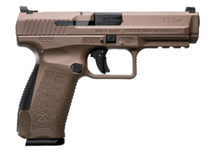 CANIK TP9SF, 9mm, 4.46" Barrel, Match Grade Barrel, Matte Finish, Desert Tan, Warren Tactical Sights With Dot Front, 18rd, 2 Magazines, Includes Holster and Interchangeable Backstraps Canik 3 CANIK TP9SF