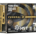 Federal Premium Personal Defense .380 ACP, 99gr, Hydra-Shok Deep Hollow Point, 20rd Box Federal Ammunition 1 Federal Premium Personal Defense .380 ACP