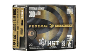 Federal Premium Personal Defense .380 ACP, 99gr, Hydra-Shok Deep Hollow Point, 20rd Box Federal Ammunition 3 Federal Premium Personal Defense .380 ACP