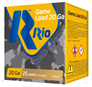 Rio Game Load 20 Ga, 2.75", 1oz, 7.5 Shot, 25rd Rio Ammunition 3 Rio Game Load 20 Ga