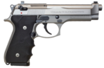 Beretta 92FS Brigadier 9mm, 4.9" Barrel, Silver Slide, 3 Dot Sights, 10rd 3 Beretta 92FS Brigadier 9mm