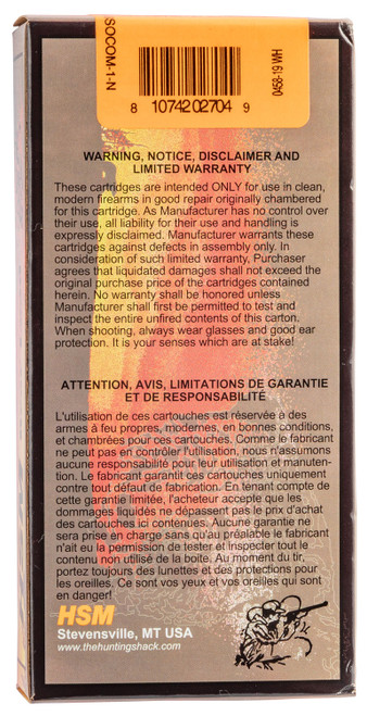 HSM Bear Load Hunting 458 Socom HSM Bear Load Hunting 458 Socom