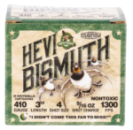 HEVI-Shot 410 Ga, 3", 9/16 oz, Bismuth, 4 Shot, 25rd Box 3 HEVI-Shot 410 Ga