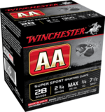 Winchester AA Sporting Clay 28 Ga, 2.75", 3/4 oz, 7.5 Shot, 100rd Box 3 Winchester AA Sporting Clay 28 Ga
