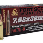 Fort Scott Tumble Upon Impact 7.62x39mm, 117gr, Solid Copper Spun, 20rd Box 1 Fort Scott Tumble Upon Impact 7.62x39mm