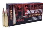 Fort Scott Brush Hog 308 Win, 168 gr, Solid Copper Spun, 20rd Box 3 Fort Scott Brush Hog 308 Win