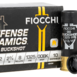 Fiocchi Defense Dynamics 12 Ga, 2.75", 8 Pellets, 00 Buck Shot, 10rd Box 1 Fiocchi Defense Dynamics 12 Ga