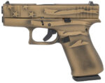 Glock G43x 9mm, 3.41" Barrel, Coyote Battle Worn Flag Cerakote, 10rd 3 Glock G43x 9mm
