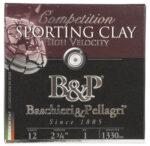 B&P Sporting Clays 12 Ga, 2.75", 1 oz, 8 Shot, 25rd Box 2 B&P Sporting Clays 12 Ga