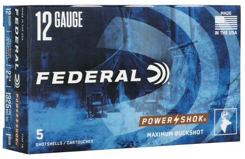 Federal Power-Shok Max Buck 12 Ga Federal Power-Shok Max Buck 12 Ga