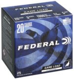 Federal Game-Shok 20 Ga, 3", 1 1/4 oz, 5 Shot, 25rd Box 3 Federal Game-Shok 20 Ga