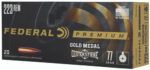 Federal Premium Gold Medal 223 Remington, 77gr, 20rd Box 3 Federal Premium Gold Medal 223 Remington