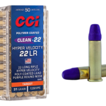 CCI Clean-22 Hyper Velocity 22 LR, 31gr, LN Purple, 50/box CCI Ammunition 2 CCI Clean-22 Hyper Velocity 22 LR