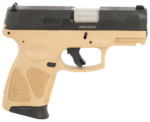 Taurus G3C 9mm, 3.26" Barrel, Tan Frame, Black Slide, 12rd 3 Taurus G3C 9mm