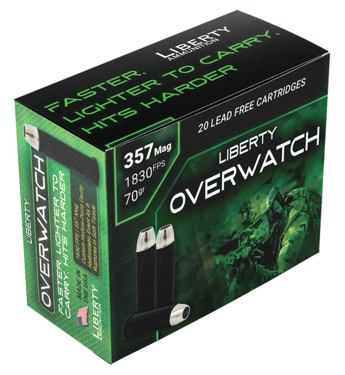 Liberty Ammunition OverWatch Defense 357 Mag 70gr Liberty Ammunition OverWatch Defense 357 Mag 70gr