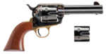 Cimarron Pistolero 9mm/357 Magnum, 4.75" Barrel, Case Hardened, Wood Grip, 6rd 3 Cimarron Pistolero 9mm/357 Magnum