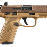 FN 502 Compact MRD 22 LR, 4" Barrel, Flat Dark Earth, Optics Ready, 10rd 1 FN 502 Compact MRD 22 LR
