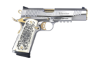 Girsan MC1911S Liberador II 9mm, 5" Barrel, Silver, Gold Accents, Engraved White Ivory Grips, 10rd 3 Girsan MC1911S Liberador II 9mm