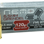 Nemo Arms 6.5 Grendel, 120gr, Full Metal Jacket Boat Tail, 20rd Box 1 Nemo Arms 6.5 Grendel