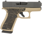 Glock G43x 9mm, 3.41" Barrel, Coyote Frame, Topography Grip, USA Made, 10rd 3 Glock G43x 9mm