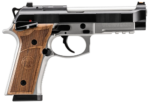 Beretta 92GTS Launch Edition 9mm, 4.7" Barrel, Silver Frame, Black Slide, Hogue Wood Grip, 10rd 3 Beretta 92GTS Launch Edition 9mm