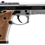 Beretta 92GTS Launch Edition 9mm, 4.7" Barrel, Silver Frame, Black Slide, Hogue Wood Grip, 10rd 2 Beretta 92GTS Launch Edition 9mm