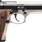 Rock Island Melik 9mm, 4.9" Barrel, Black Slide, Silver Frame, Wood Grip, 17rd 2 Rock Island Melik 9mm