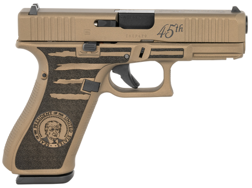 Glock G45 Gen5 9mm Trump 45th America First 4" Barrel Cerakote Finish 17rd Mag Glock G45 Gen5 9mm Trump 45th America First 4" Barrel Cerakote Finish 17rd Mag