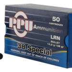PPU Defense 38 Special, 158gr, Lead Round Nose, 50rd Box 1 PPU Defense 38 Special