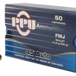 PPU Ammunition 45 ACP, 230gr, Full Metal Jacket, 50Bx/10Cs 2 PPU Ammunition 45 ACP