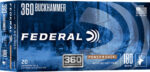 Federal Premium 360 Buckhammer, 180gr, Jacketed Soft Point, 20rd Box 3 Federal Premium 360 Buckhammer