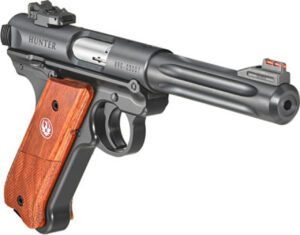 Ruger TALO Mark IV Hunter .22 LR, 5.5" Barrel, Hi-Viz FO Red Front, Laminate, Blued, 10rd Ruger 3 Ruger TALO Mark IV Hunter .22 LR