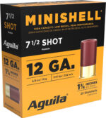 Aguila Minishell 12 Ga, 1.75", 5/8 oz, 7.5 Shot, 25rd Box 3 Aguila Minishell 12 Ga